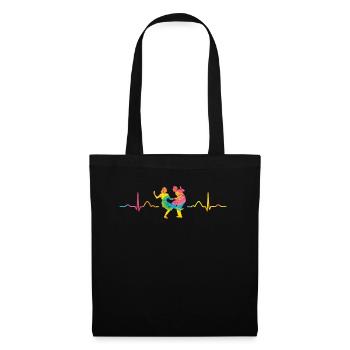Dancing Heartbeat Swing 60s Boogie Woogie - Tote Bag - black - Front