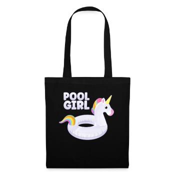 Piscine Fille Licorne Floatie Piscine - Sac en tissu - noir - Devant