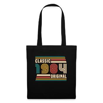 Vinatge 1984 Geburtstagsgeschenk - Stoffbeutel - Schwarz - Vorne