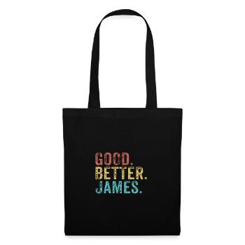 Good better James - Stoffbeutel - Schwarz - Vorne