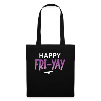 Happy Fri Yay Teacher Weekend Funny Meme - Tote Bag - black - Front