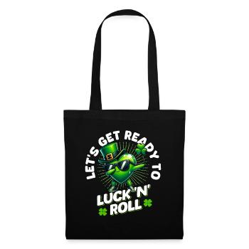 Fête de la Saint-Patrick Chance irlandaise Irlande Shamrock - Sac en tissu - noir - Devant