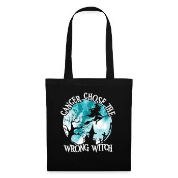 Cancer Witch Teal White Cervical Cancer - Tote Bag - black - Front