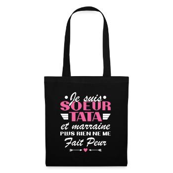 Sister Tata and Godmother - Tote Bag - black - Front