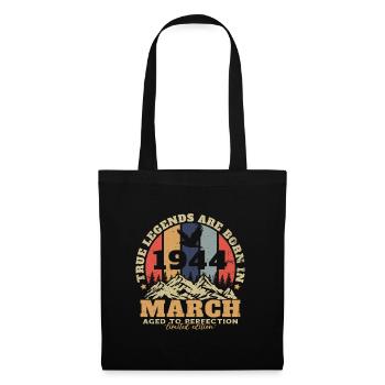 Birthday gift born in March 1944 - Tote Bag - black - Front