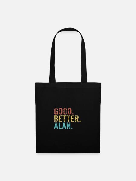 Good better Alan - Stoffbeutel - Schwarz