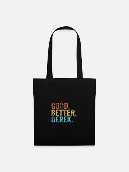 Cool guys are called derek - Stoffbeutel - Schwarz