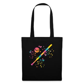 Équipe de pickleball du club Wiffleball - Sac en tissu - noir - Devant