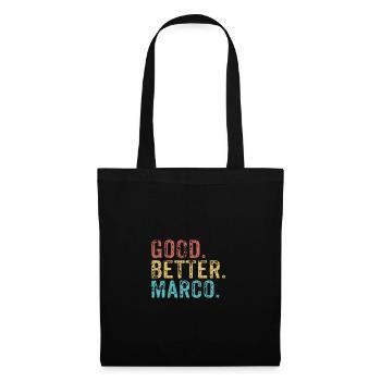 Les mecs cool s’appellent marco - Sac en tissu - noir - Devant