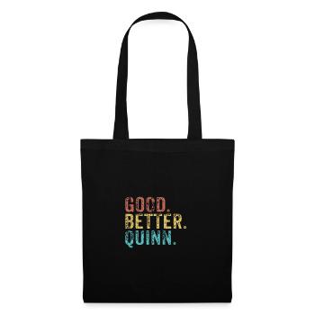 Good better Quinn - Stoffbeutel - Schwarz - Vorne
