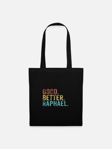 Good better Raphael - Stoffbeutel - Schwarz