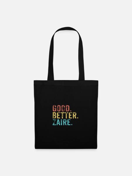 Good better Zaire - Stoffbeutel - Schwarz