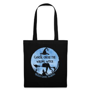 Cancer Witch Light Blue Prostate Cancer - Tote Bag - black - Front