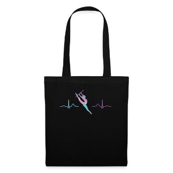 RytGymnastics Bar Ekg Rhythmic Gymnastics - Tote Bag - black - Front