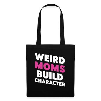 Les mamans bizarres construisent leur caractère - Sac en tissu - noir - Devant