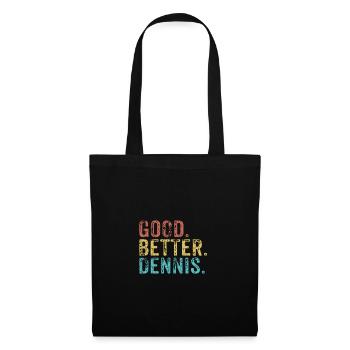 Les gars cool s’appellent Dennis - Sac en tissu - noir - Devant