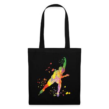 Speed skater Sportswoman Speed Skating - Tote Bag - black - Front