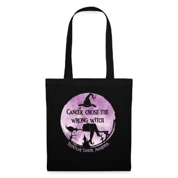 Cancer, Sorcière, Orchidée, Cancer Des Testicules - Sac en tissu - noir - Devant