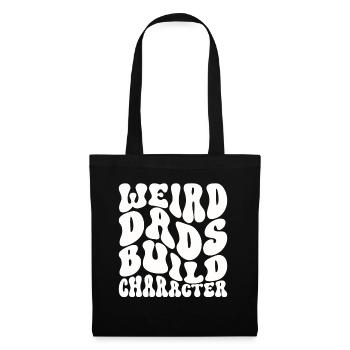Papas bizarres Maquillage Personnage Drôle Papa - Sac en tissu - noir - Devant