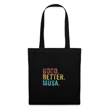 Les mecs cool s’appellent musa - Sac en tissu - noir - Devant