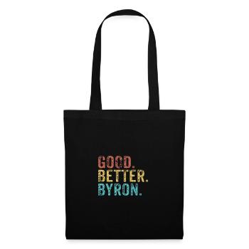 Les mecs cool s’appellent byron - Sac en tissu - noir - Devant