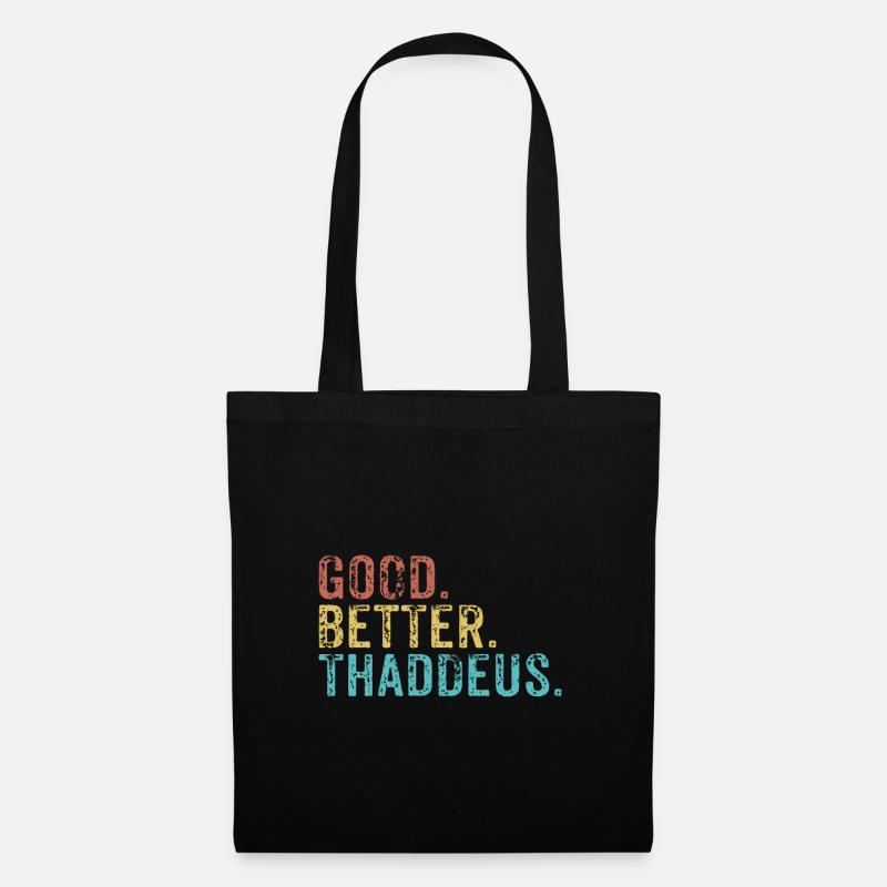 Cool guys are called thaddeus - Stoffbeutel - Schwarz