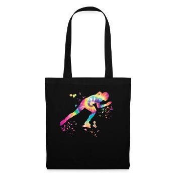 Speed skater Sportswoman Speed Skating - Tote Bag - black - Front