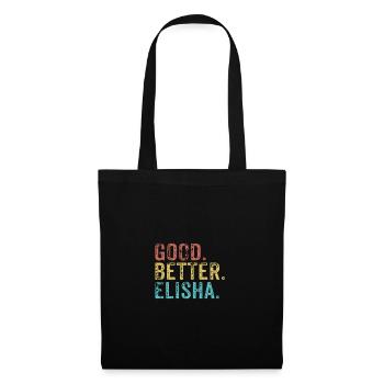 Le bien, le mieux, Élisée - Sac en tissu - noir - Devant