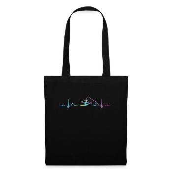 ratGymnaste avec bande de gymnastique rythmique - Sac en tissu - noir - Devant