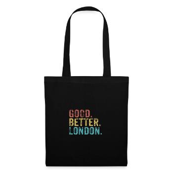 Good better London - Stoffbeutel - Schwarz - Vorne