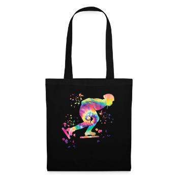 Speed skater Sportswoman Speed Skating - Tote Bag - black - Front