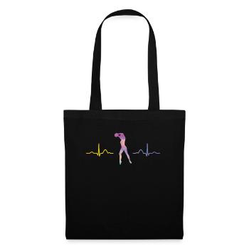 Gymnast With Ball Rhythmic Gymnastics - Tote Bag - black - Front