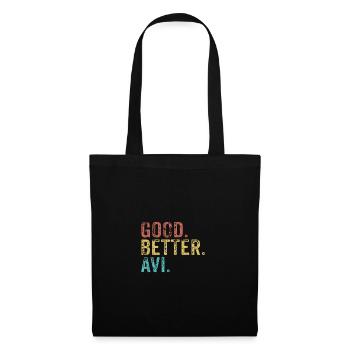 Les mecs cool s’appellent Avi - Sac en tissu - noir - Devant