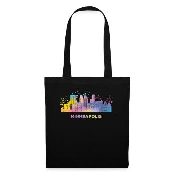 Minneapolitan Skyline Minneapolis - Tote Bag - black - Front