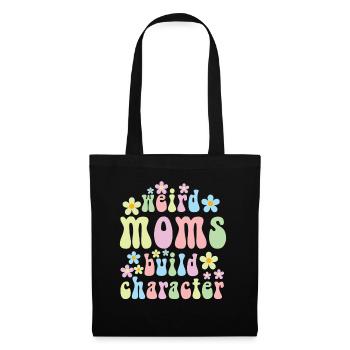 Les mamans bizarres construisent leur caractère - Sac en tissu - noir - Devant
