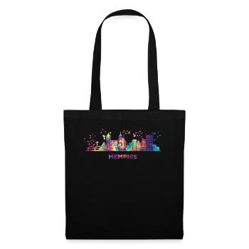 Memphean Skyline Memphis - Stoffbeutel - Schwarz - Vorne