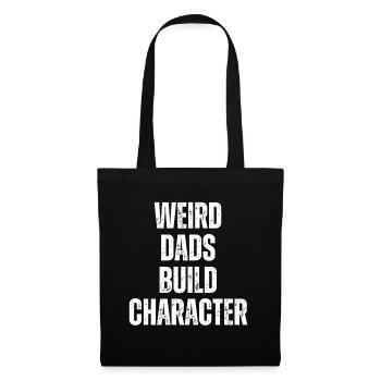 Papas bizarres Maquillage Personnage Drôle Papa - Sac en tissu - noir - Devant