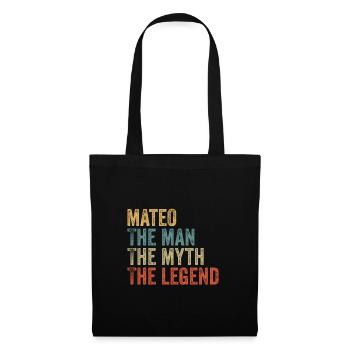 Mateo l’homme, le mythe - Sac en tissu - noir - Devant
