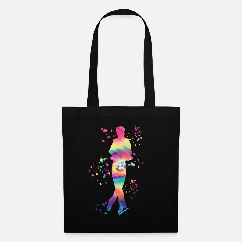 Eiskunstläufer Schlittschuhlaufen Eiskunstlauf - Stoffbeutel - Schwarz