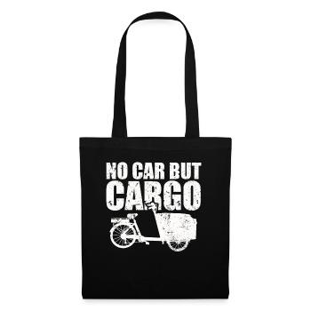 Not a car, but a cargo bike cargo bike - Tote Bag - black - Front
