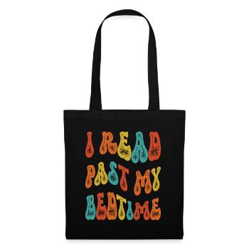 Library Book Lover Reading Bookworm - Tote Bag - black - Front