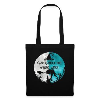 Cancer Witch Teal White Cervical Cancer - Tote Bag - black - Front