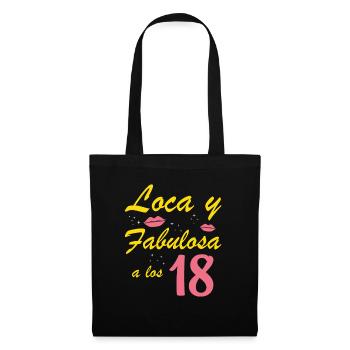 Fou et fabuleux à 18 ans - Sac en tissu - noir - Devant