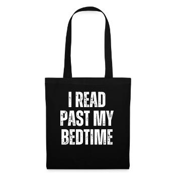 Library Book Lover Reading Bookworm - Tote Bag - black - Front