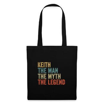 Keith the man the myth - Tote Bag - black - Front