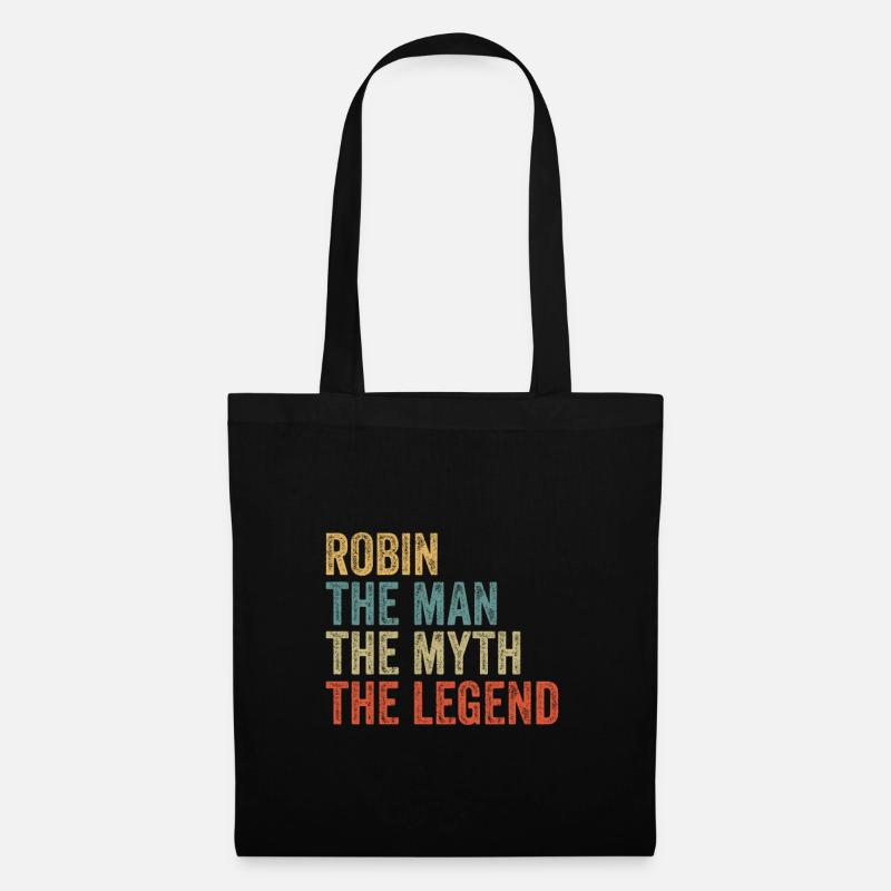 Robin the man the myth - Stoffbeutel - Schwarz