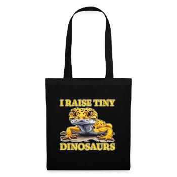 Gecko léopard disant drôle Gecko léopard cadeau - Sac en tissu - noir - Devant
