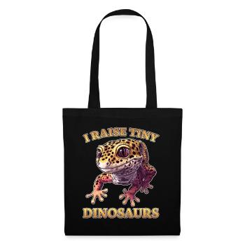 Gecko léopard disant drôle Gecko léopard cadeau - Sac en tissu - noir - Devant