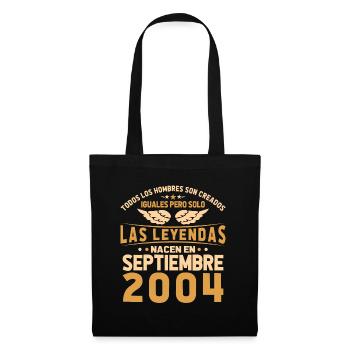 The Legends are born in September 2004 - Tote Bag - black - Front