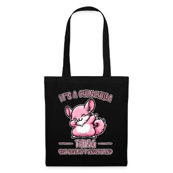 Dabbing Chinchilla Saying Joke Chinchilla Gift - Tote Bag - black - Front